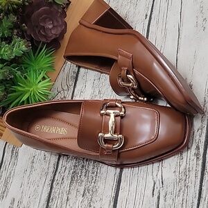 NWT Dream Pairs Block Heel Loafers, Size 9